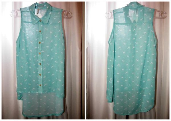 Camisa Manga Cavada Mullet Estampa Cachorrinhos